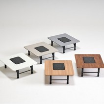 [UFO] 서진퍼니처 혼밥혼술용 1~2인 가정용 인덕션테이블, 웜그레이