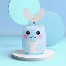 가성비어린이용 U 모양 전동 칫솔 충전식 실리콘 치과 클리너 만화 360 ° 음파, 02 2-6year toothbrush