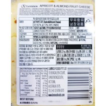 과일치즈 램노스 살구아몬드 125g 다팜 식당 카페 업소 상품 자연치즈, 1