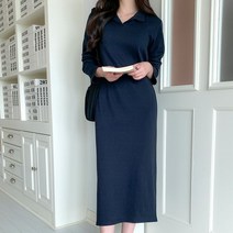 겟잇미 벨젤하 스트랩 트임 코튼 버튼 원피스