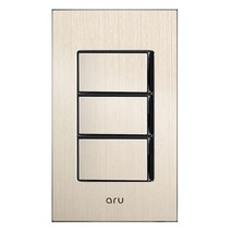 다온조명 아루 샴페인골드) 스위치 3구, 단품
