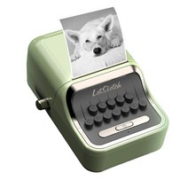 SIKAI 블루투스 모바일 전용어플 네임스티커 이미지 인쇄 감열 라벨지 프린터기 라벨기[라벨지 4롤 포함], 빈티지드린, 라벨프린터기