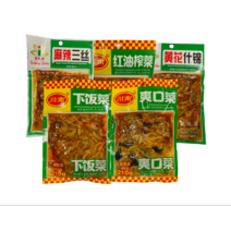 [현호중국슈퍼] 김련화 /촨난 봉지 짜차이 즉석 밑반찬 210g, 마라산쓰210g
