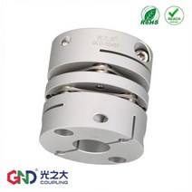 MDPS 커플링 스티어링 커플러 유연 샤프트 GND 알루미늄 더블 다이어프램 클램프 3D 프린트 서보 모터 연결 카플린 CNC D26mm L30mm, 10X11