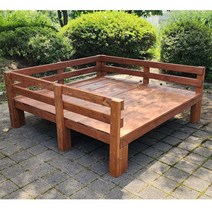 [이베스타] 등받이 원목평상/대중소/틈새없는/원목/야외/다양한사이즈/, 7x7자 2100mm도색