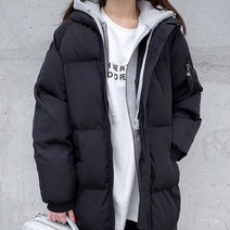 [하젤] [남녀공용]레아 오버핏 롱 패딩_W0427