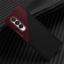 갤럭시 z 폴더 4 for samsung galaxy z fold 4 3 2 케이스 럭셔리 탄소 섬유 매트 울트라 씬 충격 방지 범퍼 for 4 3