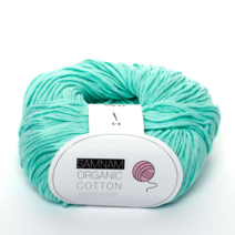 삼남뜨개실 오가닉코튼 10+1 코바늘실 가방실 털실 옷실 50g 뜨개질실 면사, 오가닉코튼50g 18 민트