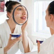 면도경 폼미러 면도거울 미용 세면대 욕실 화장실 샤워 확대 흡입 컵 메이크업 콤팩트