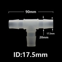 물탱크피팅 6-16mm PE 플라스틱 티 크로스 조인트 호스 바브 커넥터 정원 물 분배기 수족관 탱크 공기 펌, 01 A