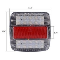 각종 조명 무드 등 차량 1Pcs 12V 26 LED 테일 라이트 브레이크 스톱 램프 미등 트럭 트레일러 용 후방 인, 한개옵션1, 01 1 pc