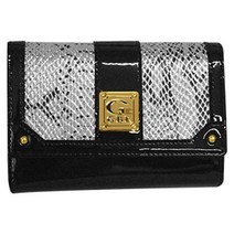 신나라-닷컴_LW9503 정품 GBL 여성용 블랙 애나멜 콤비가죽 중지갑 선물 나멜 장지갑 뱀피 나맬_ tlsskfk