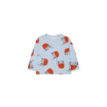 [BOBO CHOSES KIDS] 키즈 Hermit Crab all over long sleeve T-shirt 라이트블루 123AC026_400