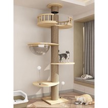 대형 캣타워 고양이 원목 스크래쳐 대형캣타워 호텔 켓타워 DIY 반려묘 고양이캣타워, B 사진참고