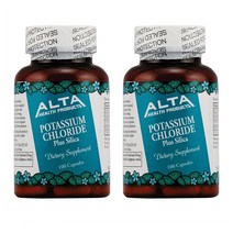 알타 헬스 포타시움 Chloride 플러스 실리카 Alta Health Products Potassium 100정 2개