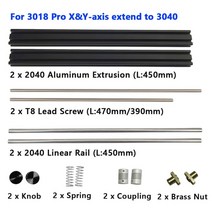 cnc 조각기 3018 Pro 확장 키트 업그레이드 3040 CNC 조각 밀링 머신과 호환됩니다, For 3018 pro