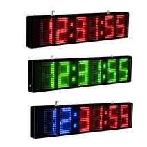 CMOS 양면 방수 타이머 LED 전자 디지털 벽시계 인터벌 전파수신 카운터기 스톱워치 크로스핏 수영장 야외용 고속 카운터업 카운터 다운, FPCT5RG양면타이머(빨강+초록)