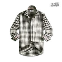 헤이브로 남자 깅엄 체크 셔츠 남방 로맨틱블랙