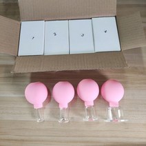 셀룰라이트 마사지기 진공 부항 유리 항아리 마사지 얼굴 히자마 흡입 컵 슬리밍 지방 연소 빨판, 4pcs a set 2
