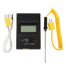 TM-902C (-50 섭씨 750 섭씨) 온도계 TM902C 디지털 K 형 온도계 센서 + 열전쌍 프로브 검출기 바늘, 하나, 검정