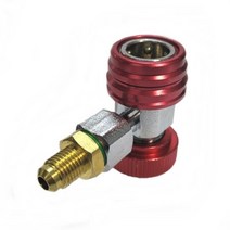 자동차 에어컨 냉매 R134a 퀵커플러 어댑터 밸브 고압