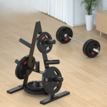 원판거치대 이동식 랙 보관 정리대 바벨 걸이 꽂이, 이 수납 프레임은 5홀 바벨에만 적합합니다