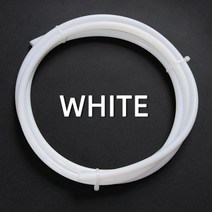 FEP PTFE 튜브 ID 05 1 2 25 3 4 5 6 7 8 10 12 14 16 18 20 mm F46 절연 호스 경질 파이프 3D 프린터 부품 파이프용 600V 1M, 38.White - ID 2.5mm x 4mm OD