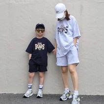 상상아동복 여름 키즈 아동 주니어 패밀리룩 데일리 반팔티 반바지 상하복