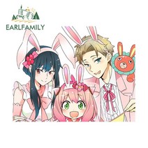 카메라 악세사리 보조 용품 EARLFAMILY-스파이 x 가족 애니메이션 자동차 스티커 13cm 8.9cm 윈도우 오토, 03 YT-217667-13cm