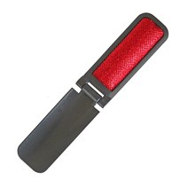 (접이식 옷솔 A타입 - 블랙) 휴대용 구두주걱 겸용 의류 옷 먼지클리너 애견 털 먼지 제거 브러쉬 솔, 1개