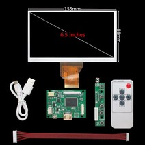 디스플레이 미니디스플레이 6.5 인치 800*480 LCD 디스플레이 화면 모니터 드라이버 제어 보드 HDMI-Latte, 01 LCD and Driver Board