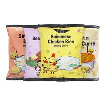 싱가포르 포테이토 칩 감자칩 4봉지 짭짤한 매운 사무실 안주 애프터눈 티 스낵, Singapore Laksa
