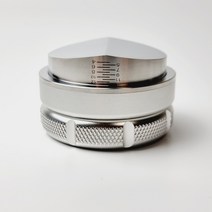 빈플랜트 레벨링툴 디스트리뷰터 51mm 53mm 58mm 커피 템퍼 핸들리스 탬퍼 마카롱, B. 53mm, 2. 실버