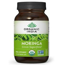 미국 인도 모링가 Moringa 캡슐 90cap 오가닉인디아, 2통 3개월분