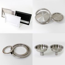 스텐 카페 패스트푸드 음료수 휴지 커피 쓰레기투입구 깔때기 뱅뱅이 사각 벽면 쓰레기통 링 모음, 16.회전원형 투입구 뱅뱅이 250mm 유광