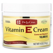 De La Cruz 비타민 E 크림 10 000IU 114g(4oz), 4 oz