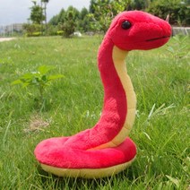 뱀 인형 녹색 빨간 분홍 하얀 귀여운 선물 인테리어, 22cm-89cm, 빨간뱀