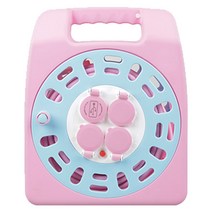 러그박스 20M 3구 USB 캡형 멀티릴선 캠핑릴선 전기릴선 연장선 리드선 전선릴 이지콕 플러그 방수, 20M USB 캡형 핑크 릴선