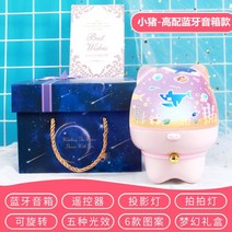달무드등 테이블 미국도서관 스탠드 집들이선물 테이블램프 카페 무드등 취침등 캐릭터 LED, 01-핑크(꼬마돼지+블루투스 하이, 공식 규격