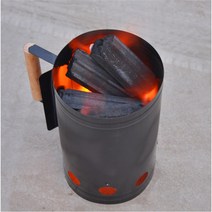 숯점화통 차콜스타터 캠핑 바비큐 침니스타터 화로대 열효율, 1개