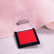 POMTOR 애견 강아지 고양이 볼터치 화장 염색 미용 반려동물 헤어초크 블러셔, 펫 블러셔-레드 4g(염색브러쉬)개