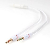 휴대폰 연결 4극 음성 to PC 어답터 채팅 스마트폰 채팅역이어셋 화상 이어폰, 블랙