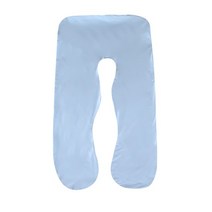 임산부 바디필로우 u자 쿠션 140x80cm 임신 베개 케이스 임산부 쿠션 커버 출산 지원 모유 수유 소프트, 07 cotton blue cover