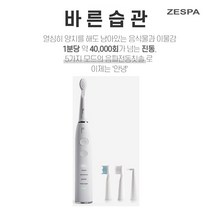제스파 임플란트 전동 칫솔 음파 전동 진동 LED 잇몸 생활방수 칫솔 치솔