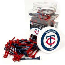 Team Golf MLB 뉴욕 양키스 234인치 골프 티 175 팩 규정 크기 멀티 팀 색상 원 사이즈96851, Minnesota Twins