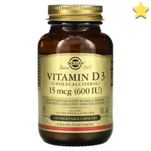 솔가 Vitamin D3 15mcg (600 IU) 120정, 1개, 기본