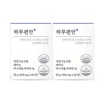 하루수면연구소 하루편안 스트레스 긴장 완화 영양제 보조제 테아닌 마그네슘 비타민B6, [특가할인] 2개월분