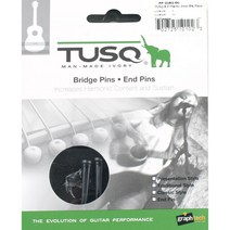 Graphtech TUSQ Traditional 브릿지핀 세트 PP-2182-00 Martin타입, Blk + Paua Dot