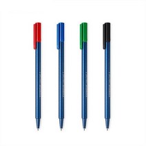 스테들러 트리플러스 삼각볼펜 437 F/M, M 레드