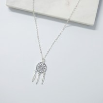 앤데이즈 [실버925] 깃털드림캐쳐 목걸이 실버목걸이